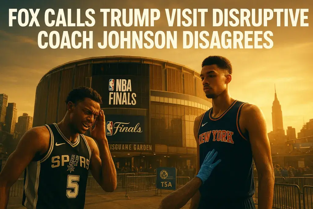 Fox Calls Trump Visit Disruptive; Coach Johnson Disagrees