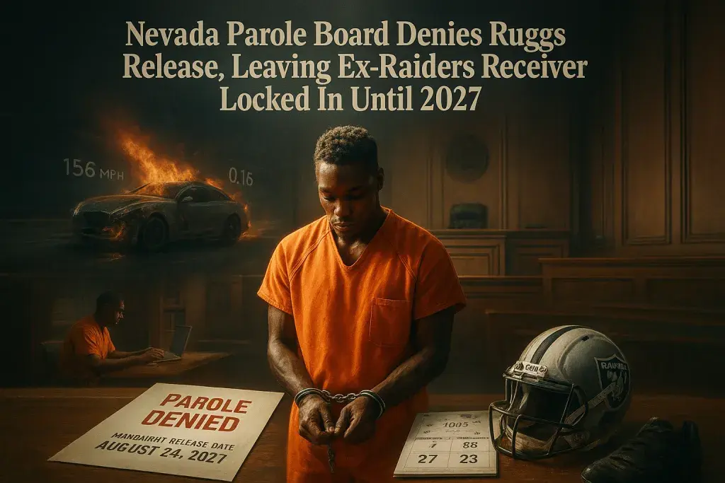 Nevada Parole Board Denies Ruggs Release, Leaving Ex-Raiders Receiver Locked In Until 2027