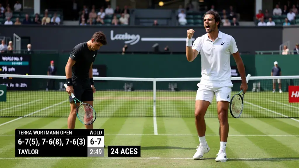 Fritz Saves Match Point to Finally Halt Shelton's Winning Run in Halle