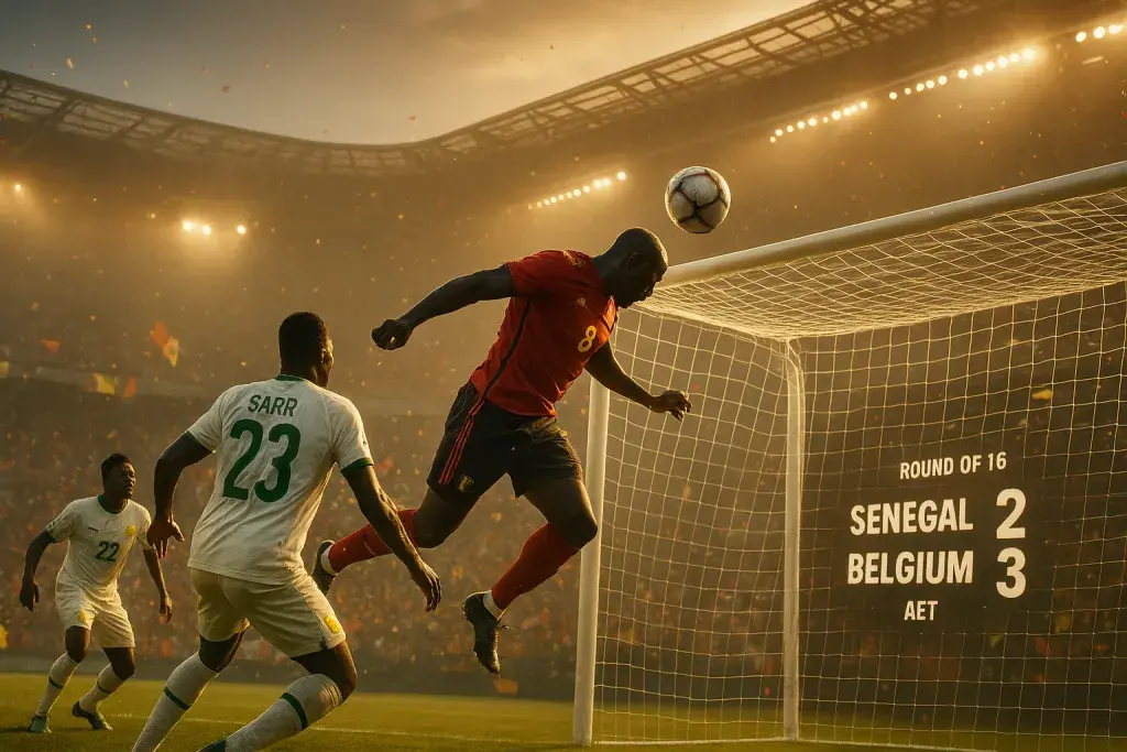 Belgium Rally From Two Down to Eliminate Senegal, Eye U.S. in Round of 16