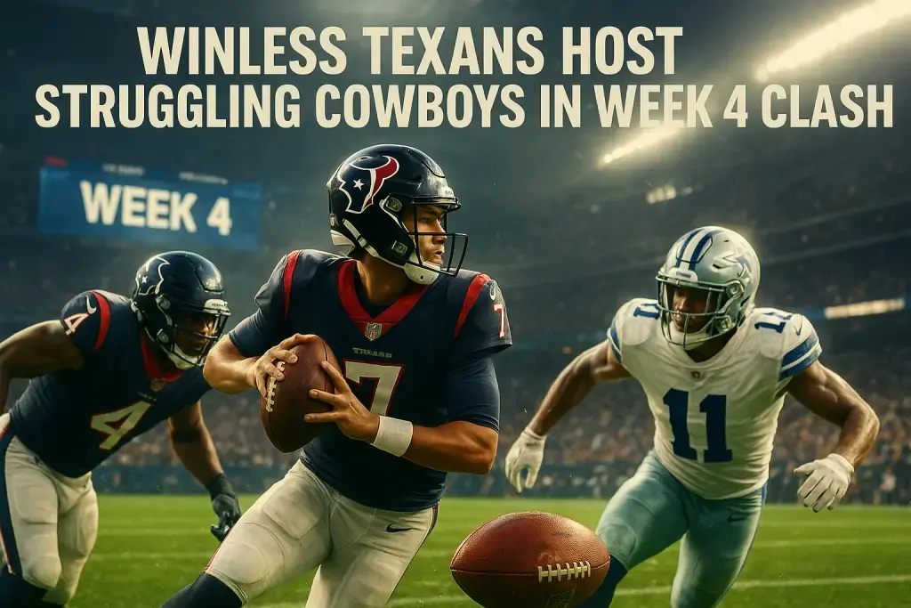 Winless Texans Host Struggling Cowboys in Week 4 Clash