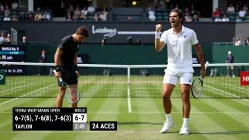 Fritz Saves Match Point to Finally Halt Shelton's Winning Run in Halle