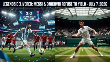 Messi and Djokovic Refuse to Yield, Delivering Legends on the Same Day