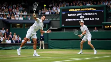 Djokovic Chases Grand Slam Record 25 Against Sinner in Wimbledon Semi-Final
