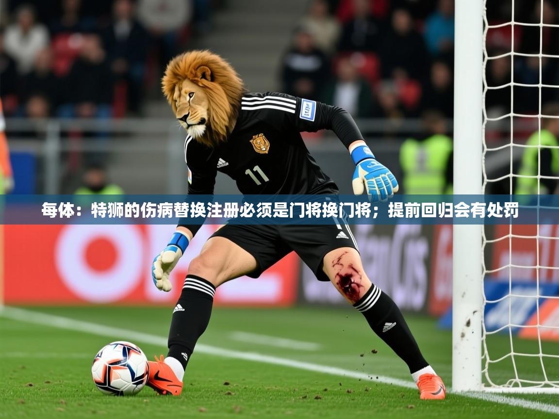 2025mk体育平台网页版入口每体:特狮的伤病替换注册必须是门将换门将;提前回归会有处罚 第1张