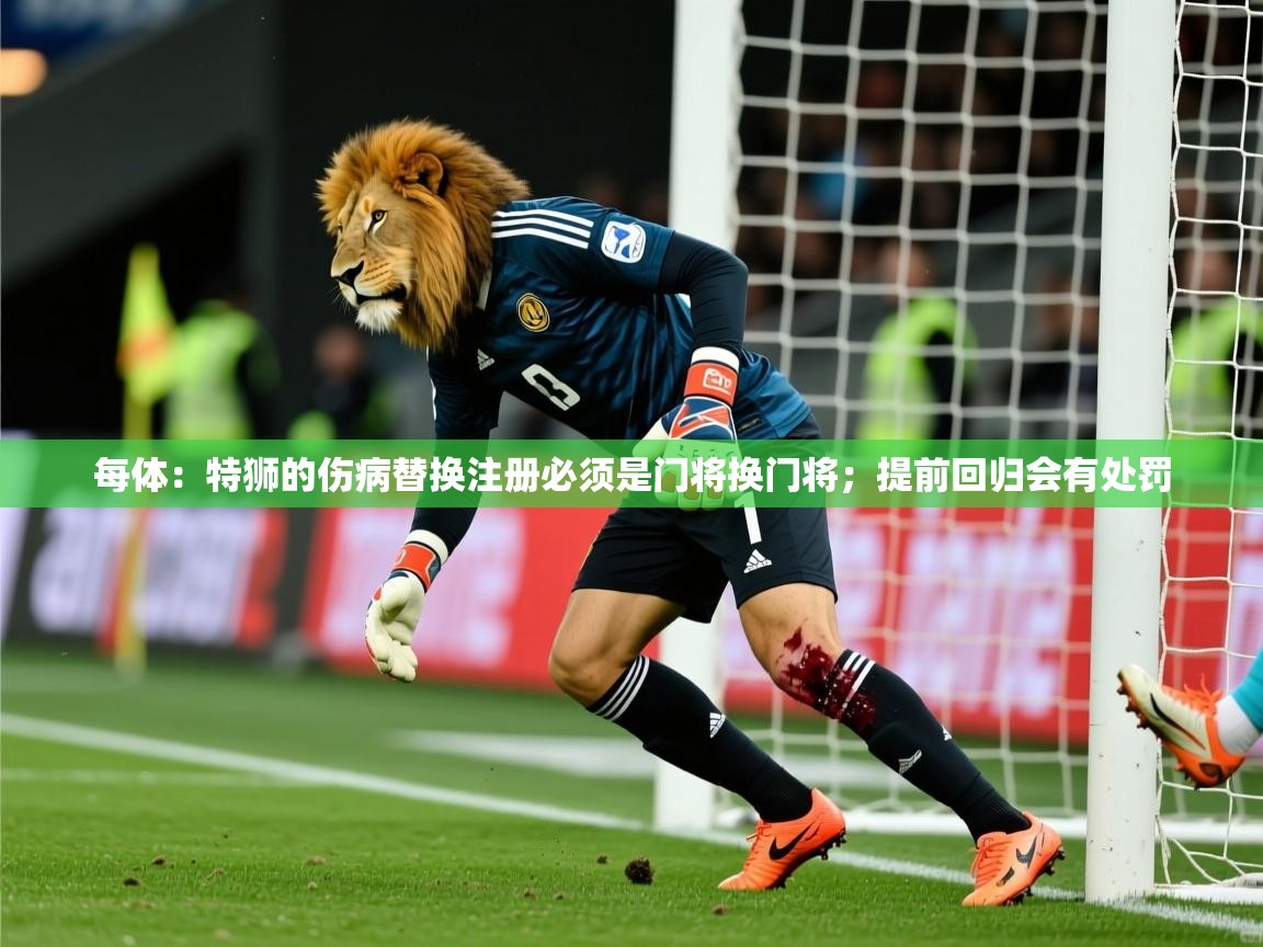 2025mk体育平台网页版入口每体:特狮的伤病替换注册必须是门将换门将;提前回归会有处罚 第2张